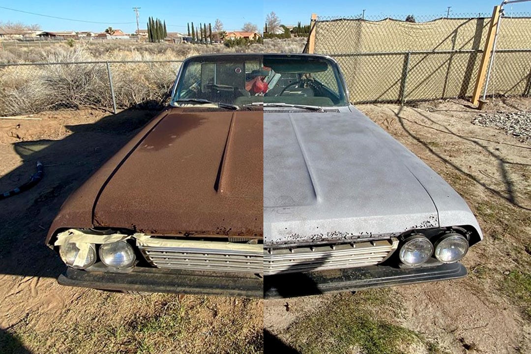 auto-stripeawayabrasive - rusty 62 impala 